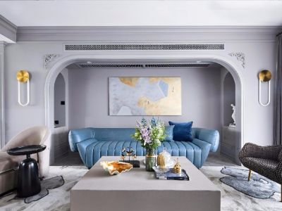 远洋·万和云锦119㎡简约美式三居室装修案例