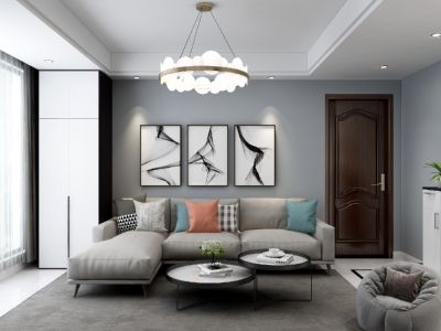 万合龙城现代风格88平米装修案例