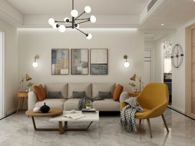 梓潼碧桂园混搭风格132平米装修案例