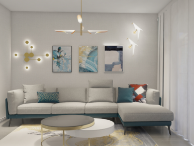 浅棠平江花园现代风格108平米装修案例