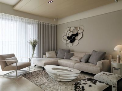 阳光西里115平米简约风格三居室装修案例