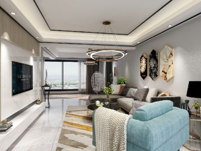 乌山府135平现代三居室装修案例