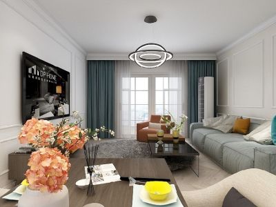 泰禾红峪A区103㎡北欧浪漫三居室装修案例