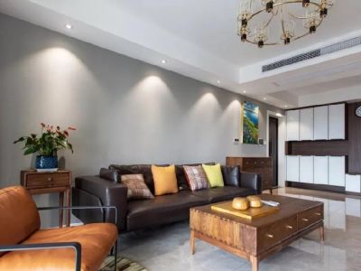 首开融侨·首融府简约风格140平米三居室设计效果图案例