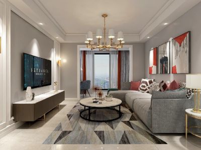 住宅水晶榕著现代风格110平米装修案例