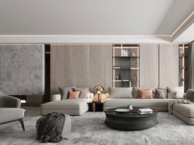 融侨阳光城方圆轻奢风格170平米三居室装修效果图案例