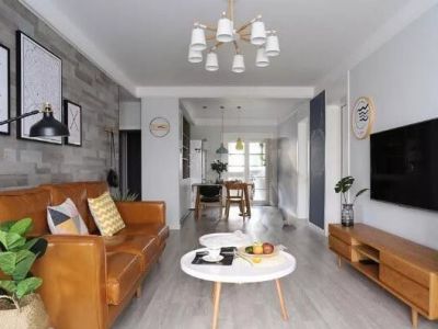 锦绣花园简约风格96平米三居室装修案例