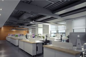[青岛呈力锋装饰]办公室简约风格 这样装好看又便宜
