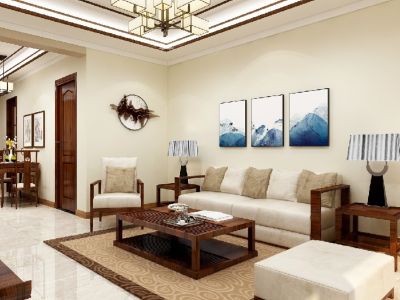 华驰书院75平米中式风格装修案例