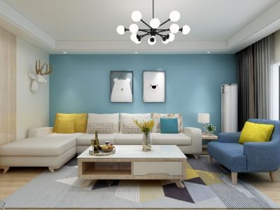 三汇金府现代风格三居室110平米装修案例