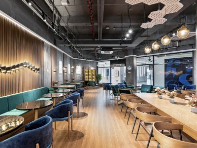 90平米现代简约茶饮店装修案例