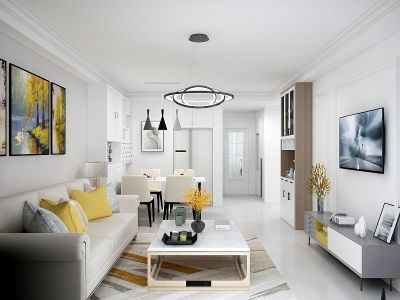 华润翡翠城4期85平米二居现代简约装修案例