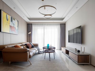 鑫汇新都现代风格116平米三居室装修案例