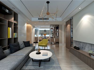 大都家园154平四居室简约风格装修案例