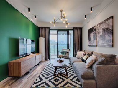 金马御龙府130㎡三居室现代风格装修案例