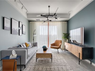 御景东方134㎡三居室欧式风格装修案例