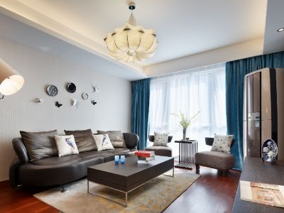 中华园锦苑现代风格120平米三居室装修案例