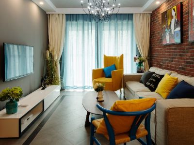 长城福苑北欧风格110平米三居室装修案例