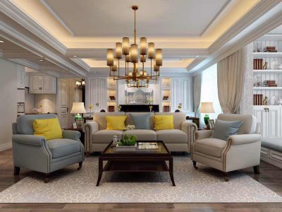 红星海世界观170㎡四居室欧式风格装修案例
