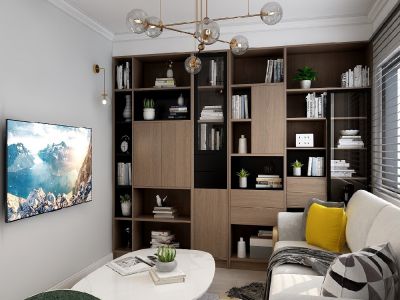 布鲁斯国际新城83平米现代简约二居室装修案例