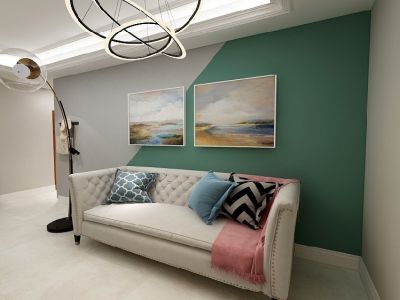 万豪尊品80平米现代简约二居室装修案例