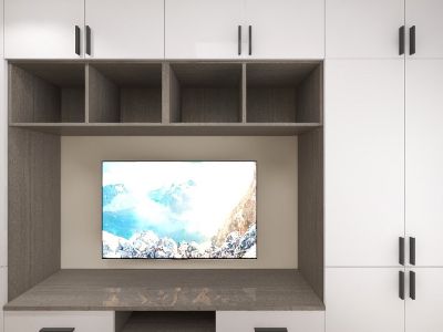 东晖御庭苑90㎡现代简约风三居室装修案例