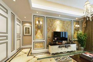 [重庆瀚方装饰]美式装修风格电视墙安装 美式风格装修要点