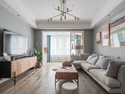 信达·庐阳府北欧风格109平米三居室设计效果图案例