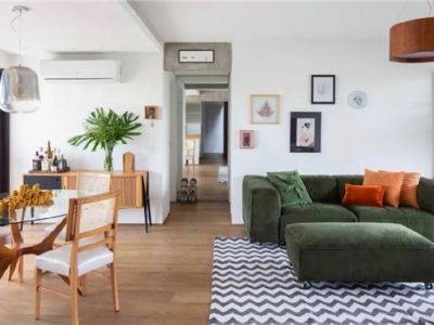 绿波小区149平三居室现代简约装修案例