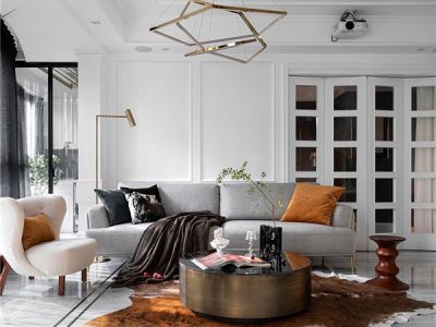 侯一小区150平米休闲法式三居室装修案例