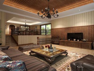 华府庄园230平米欧式风格别墅装修案例