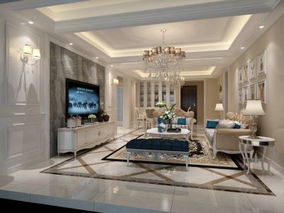 世茂首府180平米平层欧式风格装修案例