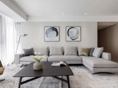 华驰书院现代风格143平米三居室设计效果图案例