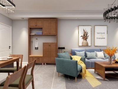 绵州里混搭风格87平米装修案例