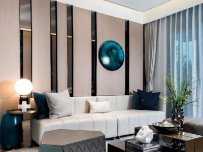 龙湖泱望现代风格108平米装修案例