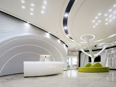 办公室现代风格1200平米装修案例