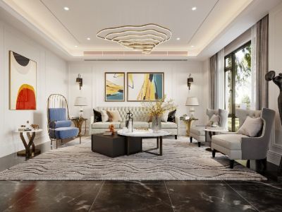 金尚嘉园简欧风格152平米四居室装修案例