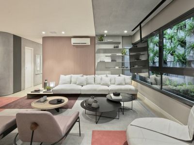 青剑湖颐和公馆简约风格129平米装修案例