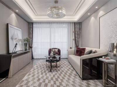 海胥澜庭现代风格115平米装修案例