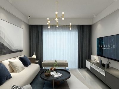 丞相坊小区90平米现代简约风三居室装修案例