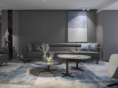 畅舜苑108平米三室两厅现代简约装修案例