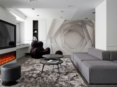 玺悦珑庭95平米三室两厅现代简约风装修案例