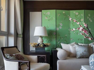 白桦林居三居117平中式风格装修案例