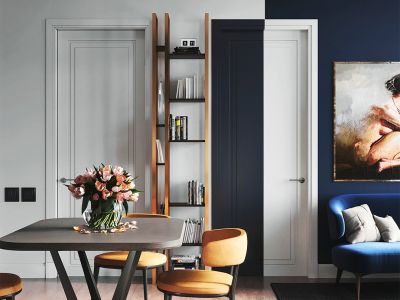 富力桃园89平米二居室极简风格装修案例