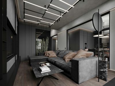 康顺园150平米四居室现代简约装修案例