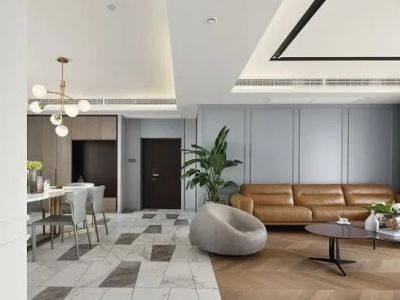 青剑湖颐和公馆现代风格127平米装修案例