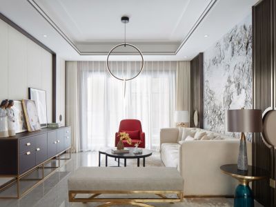 龙湖首开湖西星辰现代风格119平米装修案例