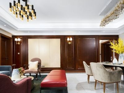 建发春江泊月新中式风格141平米装修案例