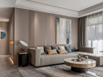 旭辉公元系弘庭现代风格98平米装修案例