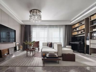 龙湖大境天成现代风格118平米装修案例